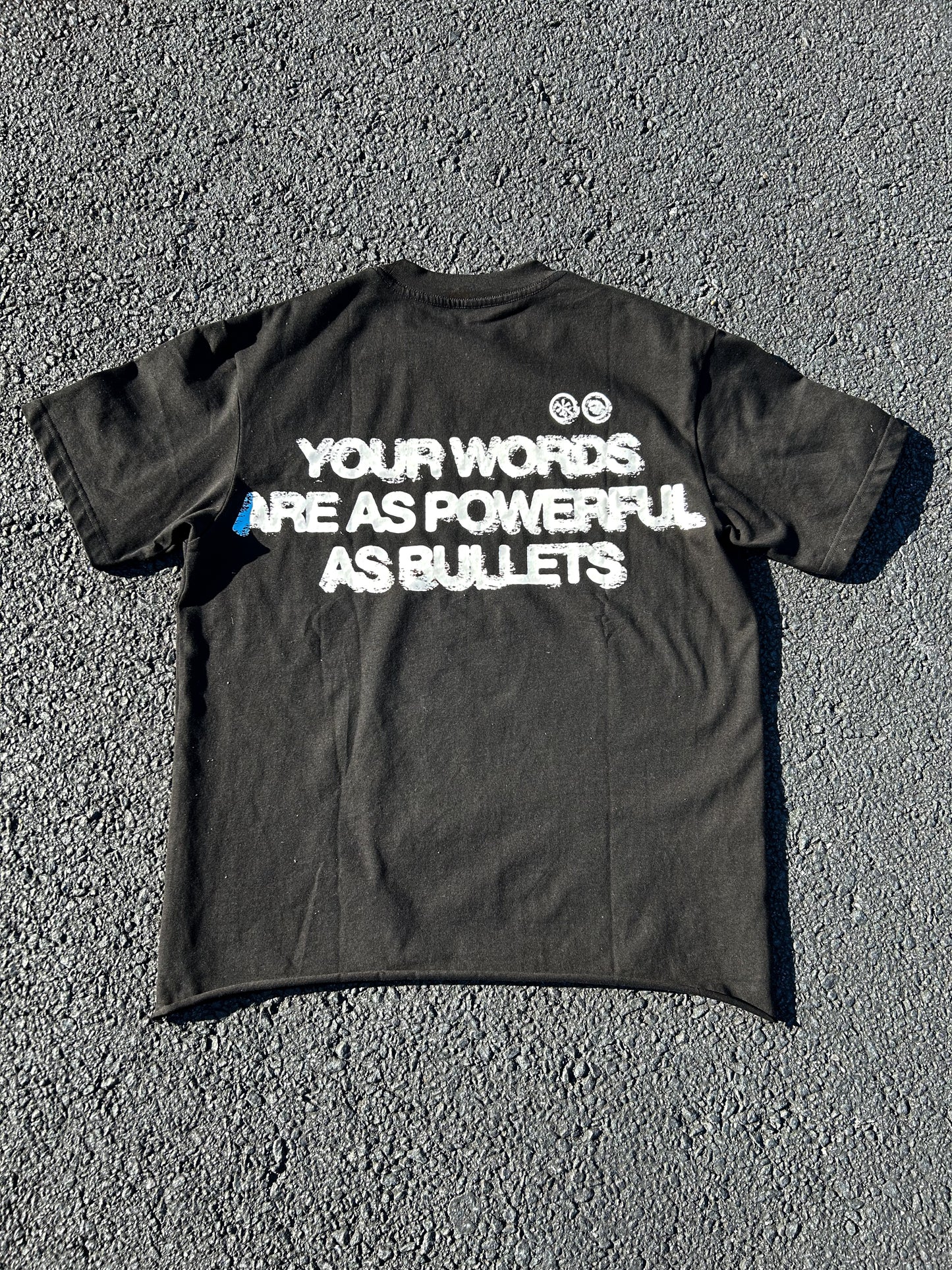 Burnout Hoodie + Words are bullets tee